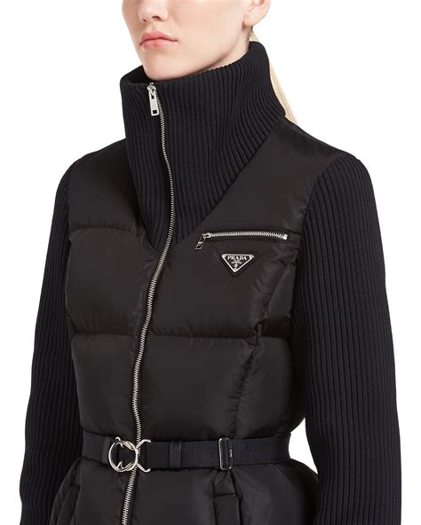 prada winter coat with fur|prada puffer jacket ladies.